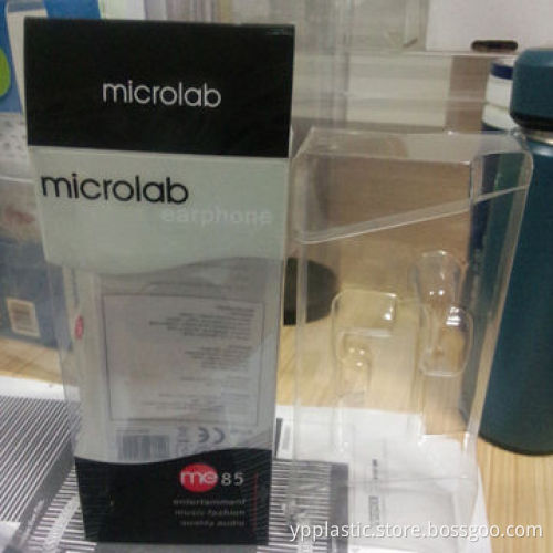 Customized fold-able plastic box with blister tray
